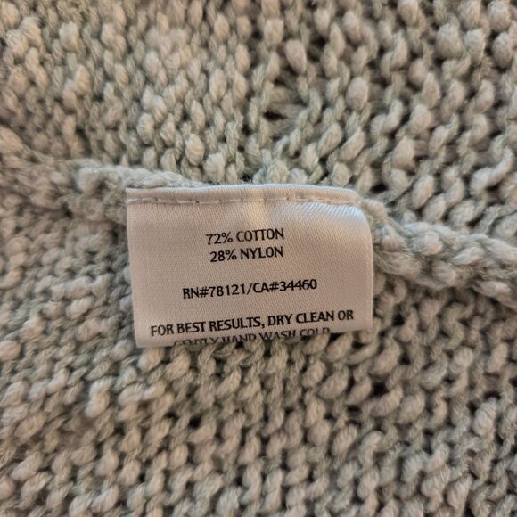 Eileen Fisher Pullover Tunic Sweater Womens XL Italian Cotton Blend Sage Green - Picture 6 of 9